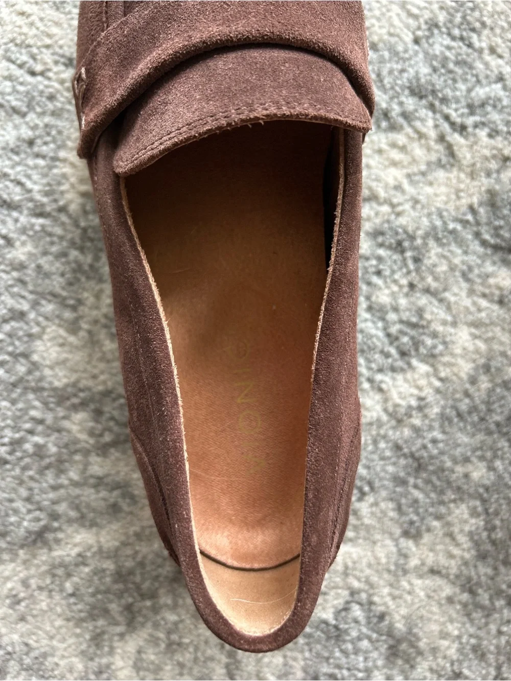 Vionic Brown Suede Loafers